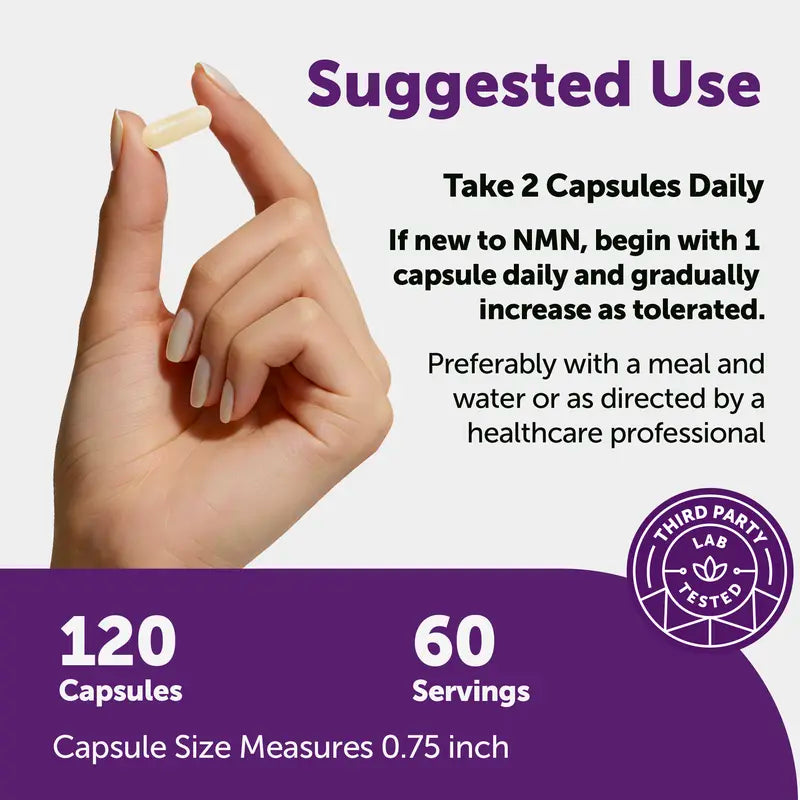 Ultimate NMN 1000mg Complex for Cellular Energy & Youthful Vitality