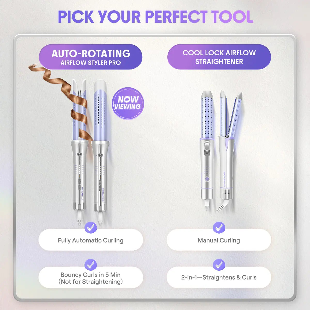 360° Airflow Styler Pro: Effortless Auto-Rotating Straightener & Curler for All-Day Hold
