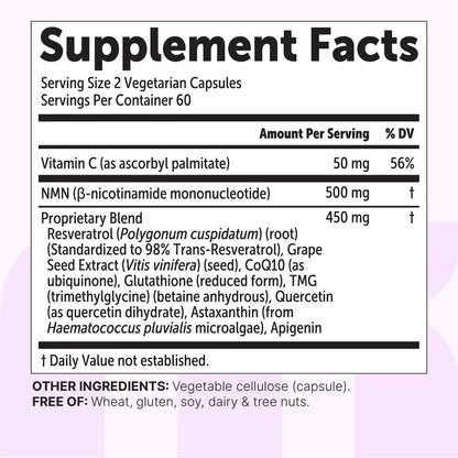 Ultimate NMN 1000mg Complex for Cellular Energy & Youthful Vitality
