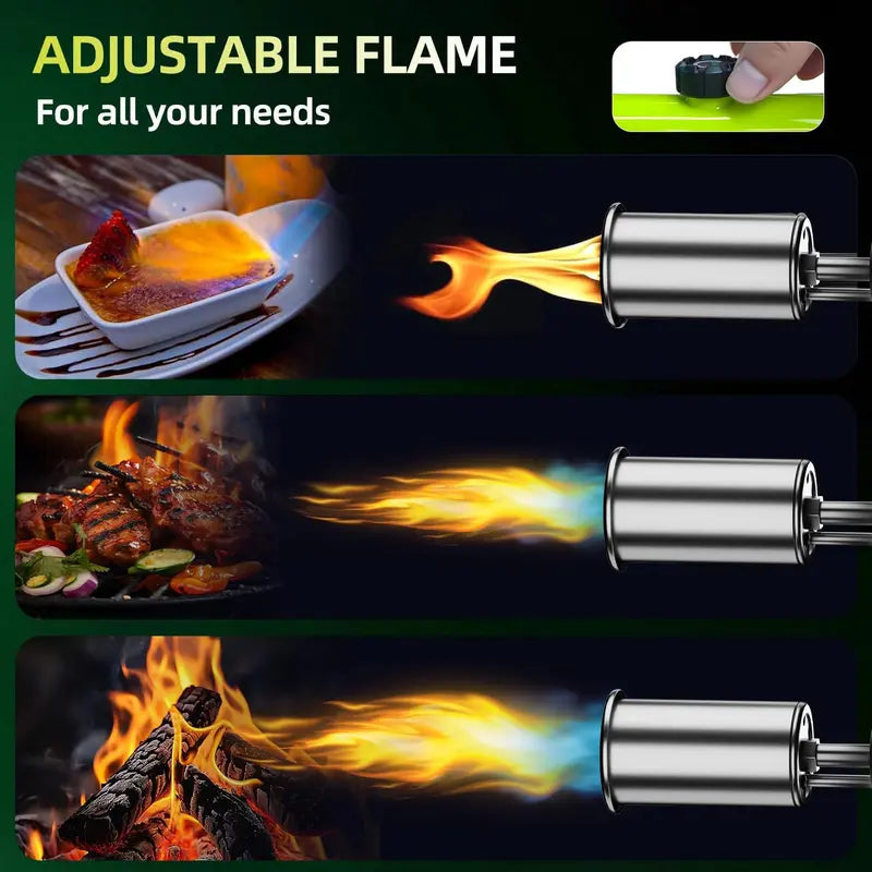 Ultra-Powerful High-Heat Torch Gun for Cooking, BBQ & Fire Starting