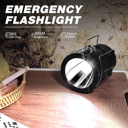 Ultra-Bright Collapsible Solar Camping Lantern & Power Bank