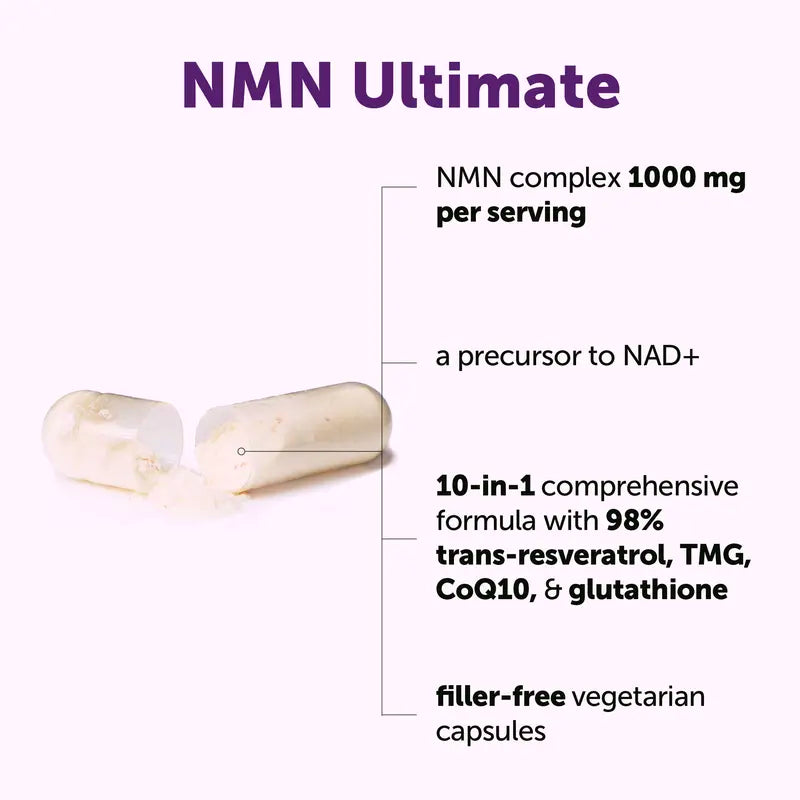 Ultimate NMN 1000mg Complex for Cellular Energy & Youthful Vitality