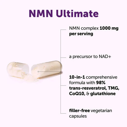 Ultimate NMN 1000mg Complex for Cellular Energy & Youthful Vitality