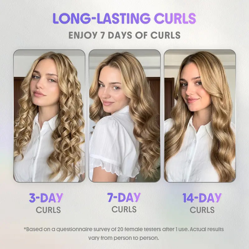 360° Airflow Styler Pro: Effortless Auto-Rotating Straightener & Curler for All-Day Hold