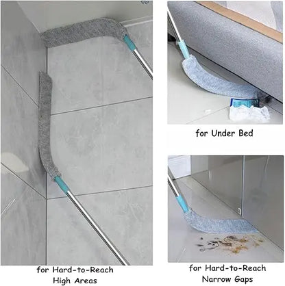 Ultra-Flat Bendable Microfiber Dust Wand For Deep Gap Cleaning