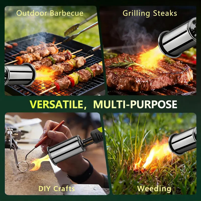 Ultra-Powerful High-Heat Torch Gun for Cooking, BBQ & Fire Starting