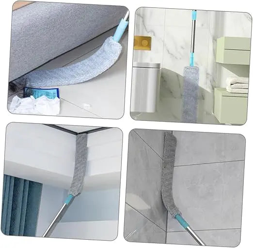 Ultra-Flat Bendable Microfiber Dust Wand For Deep Gap Cleaning